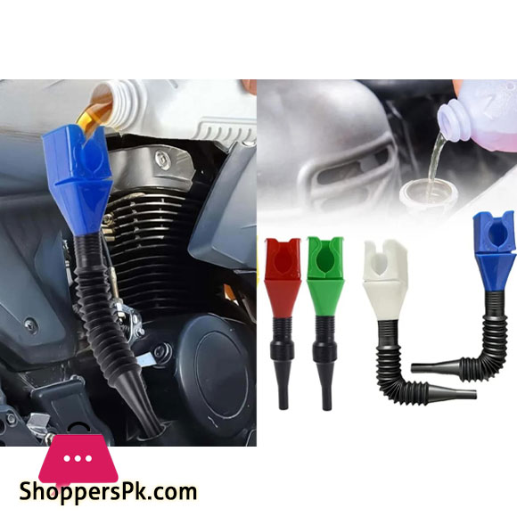 Flexible Draining Tool Snap Funnel Retractable Automotive Fuel Funnel