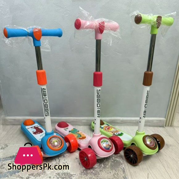Foldable Cartoon Theme Kick Scooter For Kids