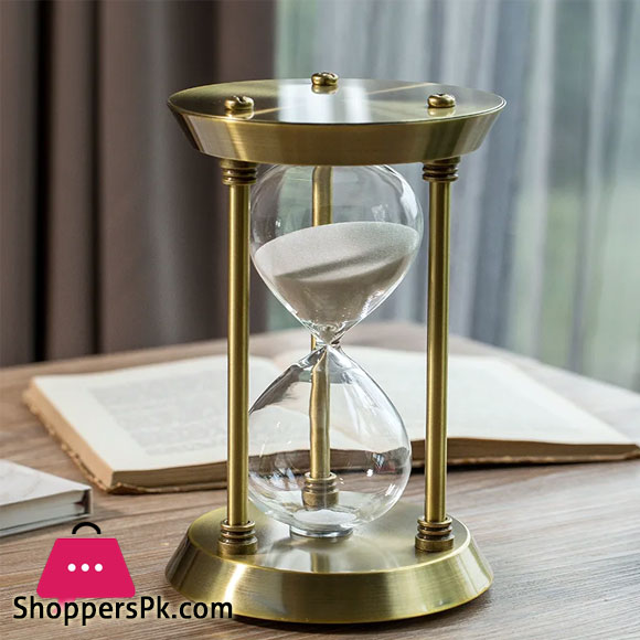 Hourglass Home Office Table Decoration Metal Sandglass for Club Hotel