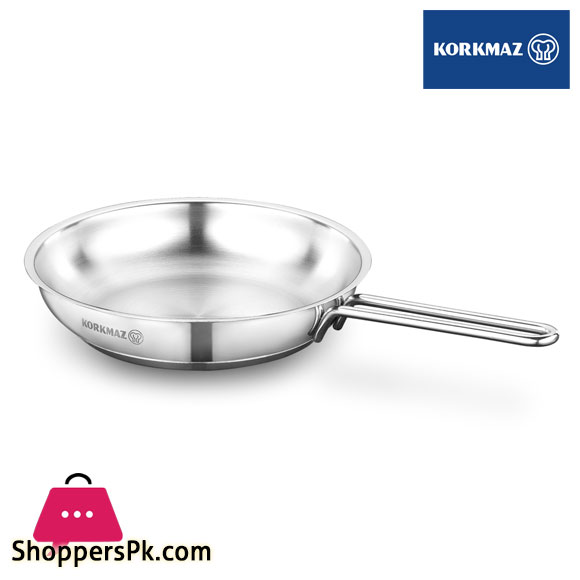 Korkmaz Tombik Stainless Steel Fry Pan 28x5.5 cm