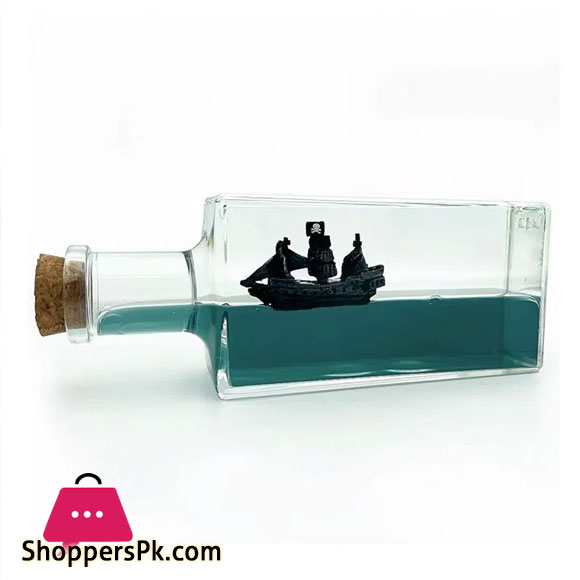 Liquid Ship Floating Ship Bottle Thousand Sunny Liquid Drift Ship Bottle Living Room Decoration