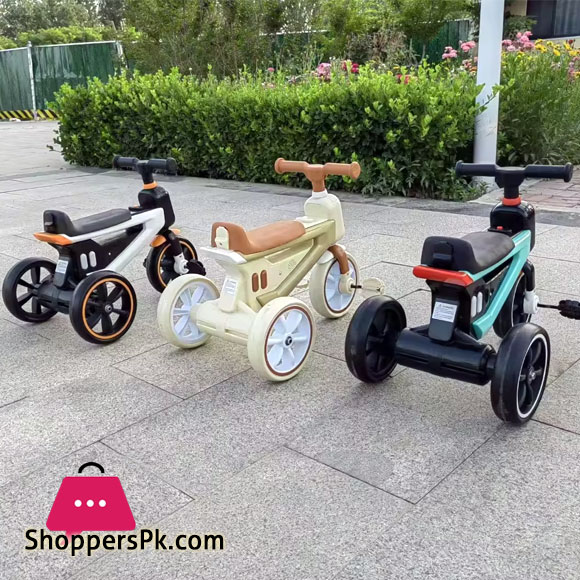 New Style Children Tricycle Baby Trike with Music and Light Kids Trike with Push Car