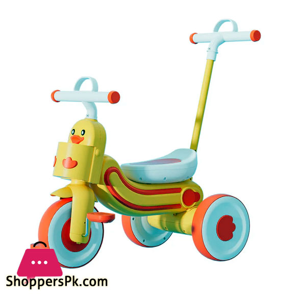 Tricycle Little Yellow Duck Pedal Car For Baby Multi-functional Light And Music Trolley