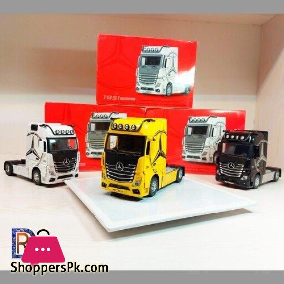1:24 diecast Mercedes Benz actors truck trailer alloy model