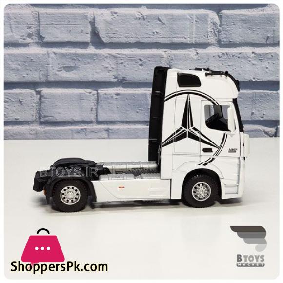 1:24 diecast Mercedes Benz actors truck trailer alloy model