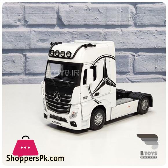 1:24 diecast Mercedes Benz actors truck trailer alloy model