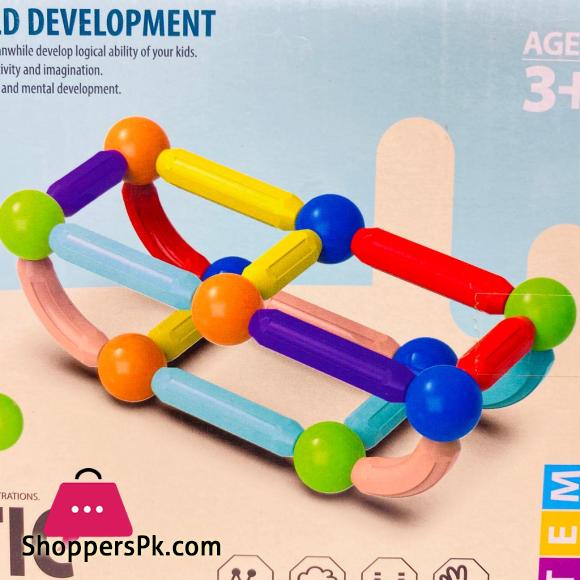25 Pieces DIY Balls and Rods Magnetic Building Sticks Blocks
