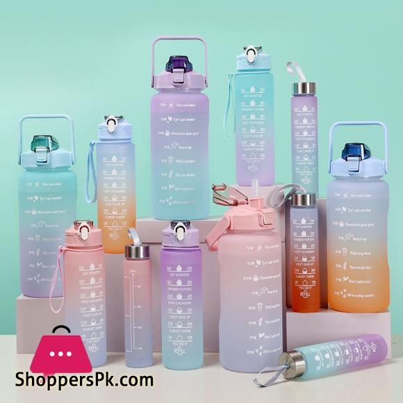 3PCS/set Sports Water Bottle With Straw Fitness Water Bottles MS-025