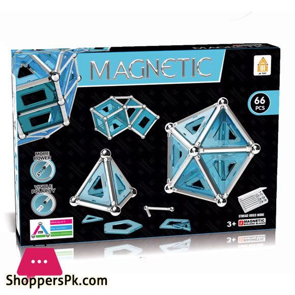 3D Crystal Magnetic Stick Puzzle Assembled Building Blocks Childrens Toys