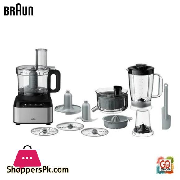 Braun Food Processor FP-3235 800W - Juicer Blender Jug + 1KG Bowl Chopper + Grinder
