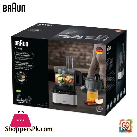 Braun Food Processor FP-3235 800W - Juicer Blender Jug + 1KG Bowl Chopper + Grinder