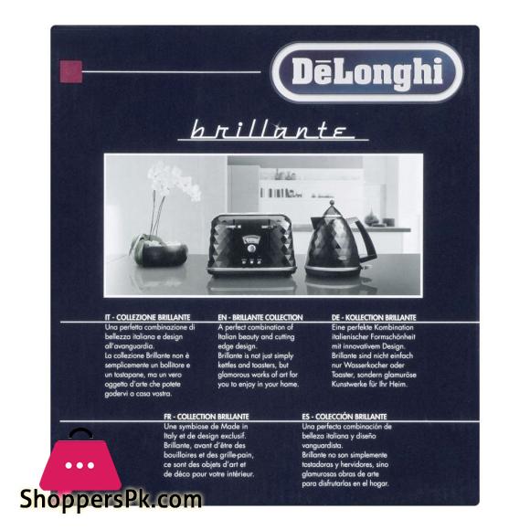 DeLonghi Brillante Design Electric Kettle, KBJ2001