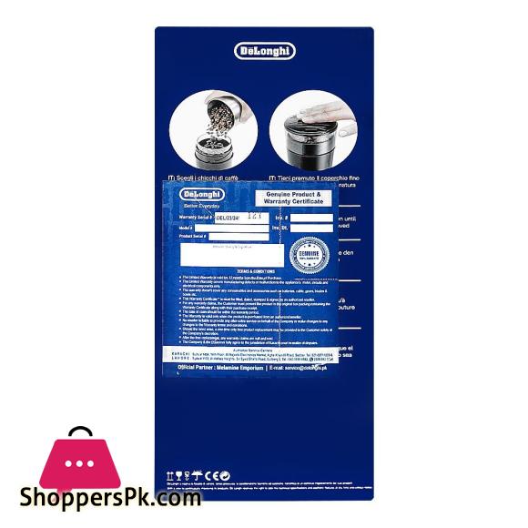 DeLonghi Coffee & Spice Grinder With Stainless Steel Blades, KG200