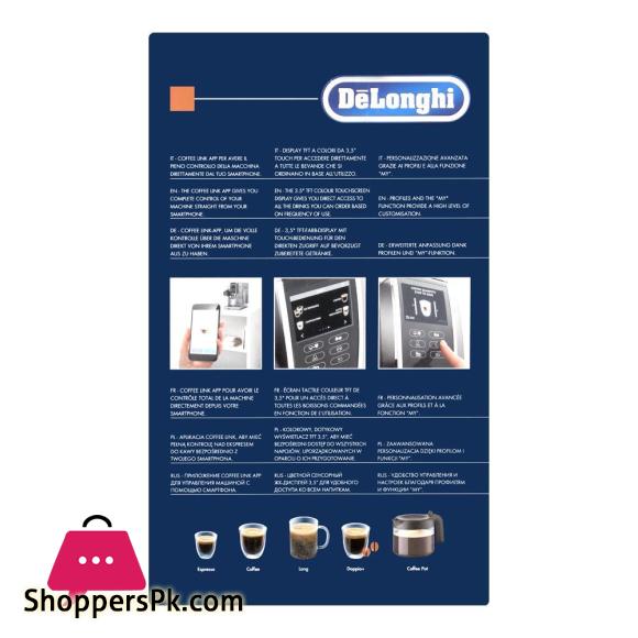 DeLonghi Dinamica Plus Automatic Coffee Machine, ECAM370.95.T