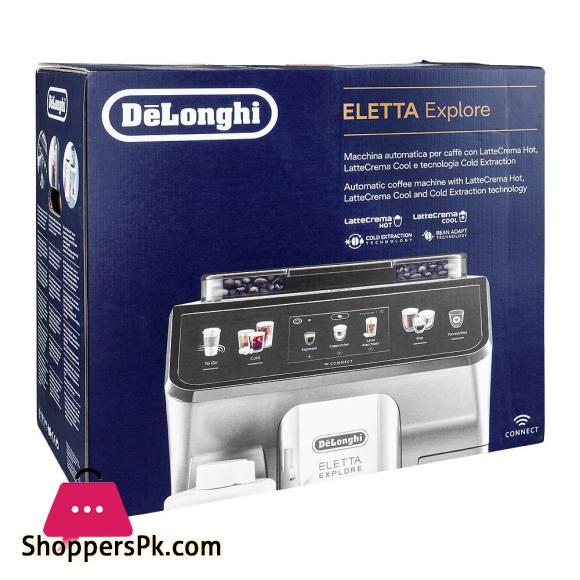 Delonghi Eletta Explore Cold Brew Coffee Machine, ECAM450.65.S
