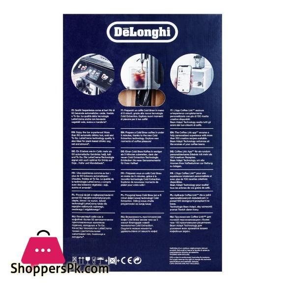 Delonghi Eletta Explore Cold Brew Coffee Machine, ECAM450.65.S