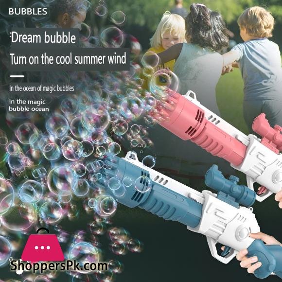Electric Bubble Gun For Kids 19 hole Electric Rifle Bubble Gun