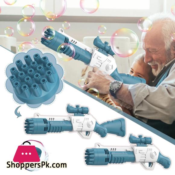 Electric Bubble Gun For Kids 19 hole Electric Rifle Bubble Gun