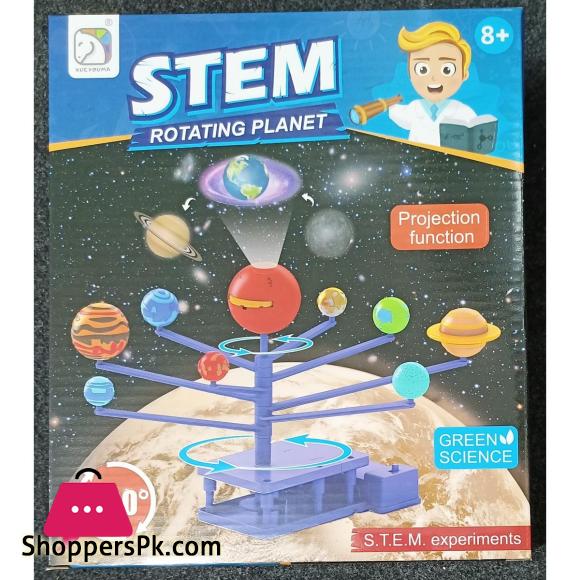 Kids 360 Solar System Rotating Planets Projections Galaxy Astronomy Science Exploration Planetarium Set for School Kids DIY Teaching Aid