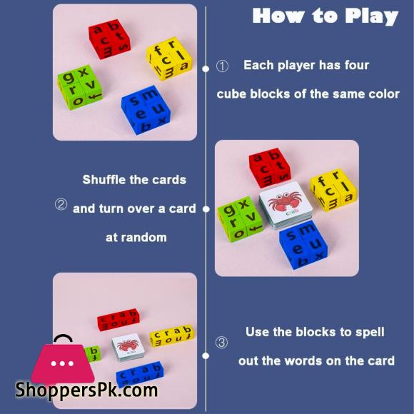 Learn and Play Alphabet Spelling Game for Kids - 2 to 4 Players