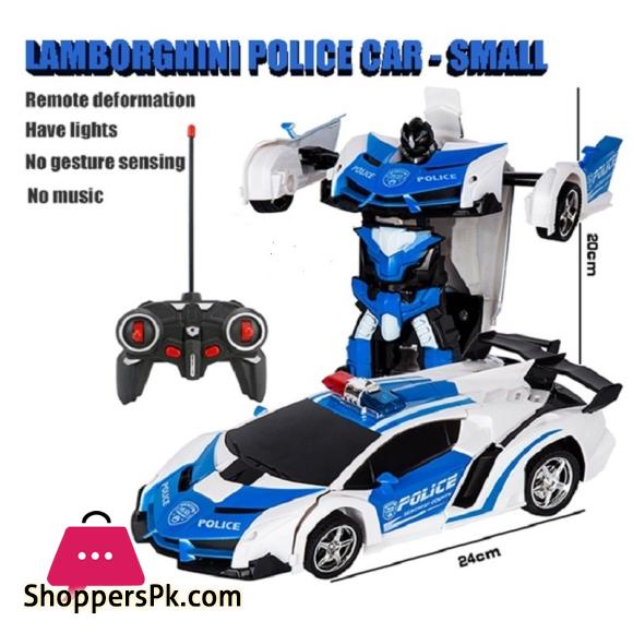 New 2 In 1 RC Car Toy Transformation Robots Car Driving Vehicle Sports Cars Models Remote Control Car RC Toy Gift For Boys Toy