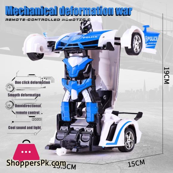 New 2 In 1 RC Car Toy Transformation Robots Car Driving Vehicle Sports Cars Models Remote Control Car RC Toy Gift For Boys Toy