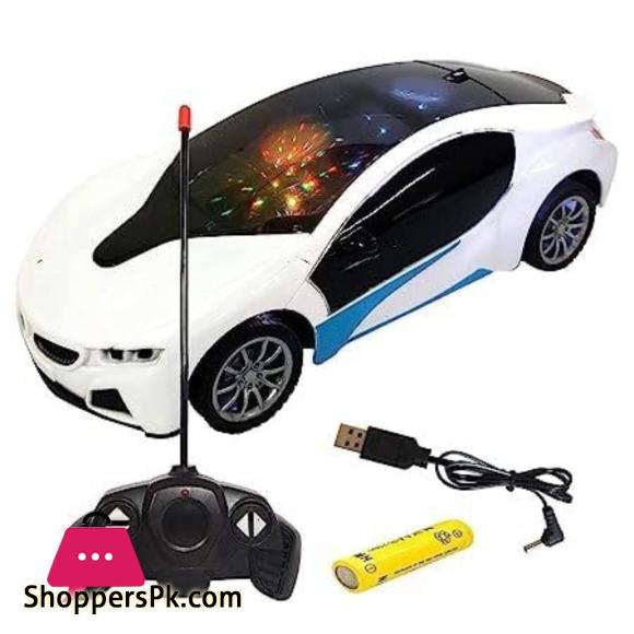 Remote Control Chargeable 3D Famous Car with Flashing Light