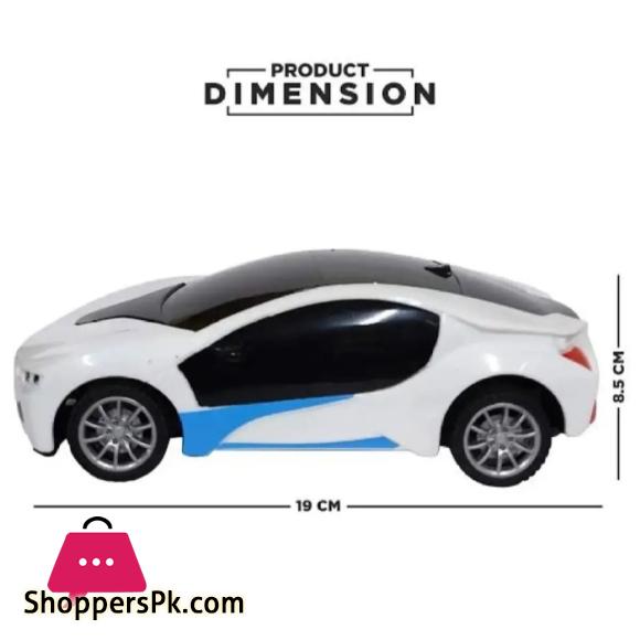 Remote Control Chargeable 3D Famous Car with Flashing Light