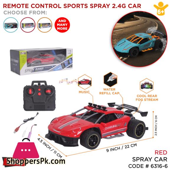 Speed Spray Racing RC Cars 2.4 Ghz High Speed 1:14 Remote Control Drift Racing Cars