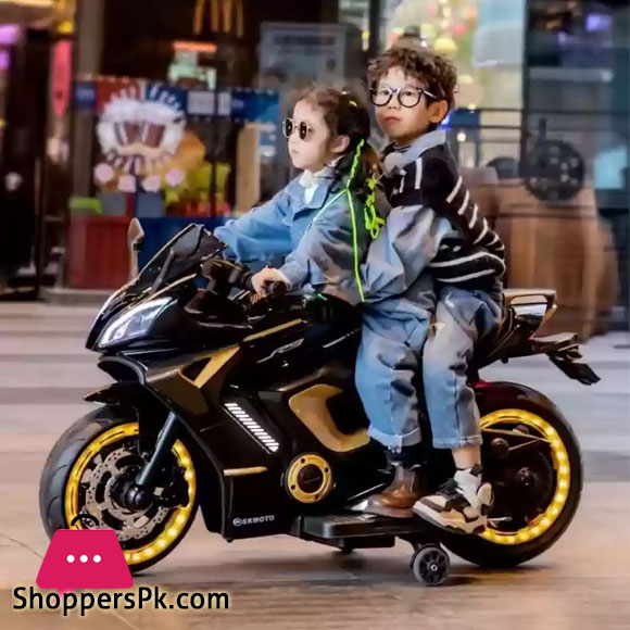 Yamaha R9 Rechargeable 12V Battery Operated Ride On Bike for Kids, 1 to 7 Years Bike Battery Operated Ride On