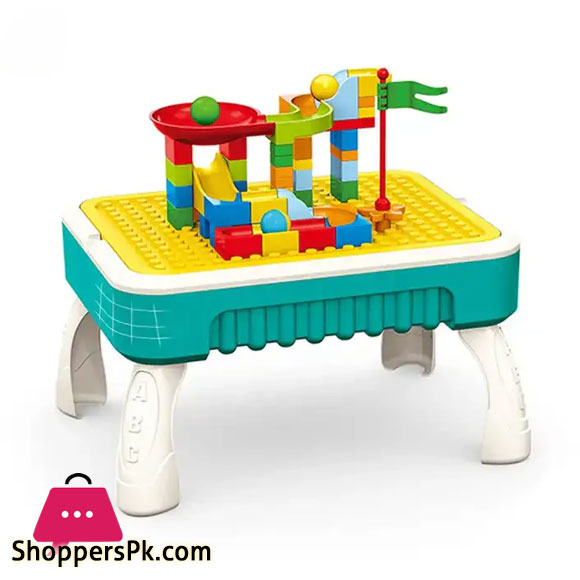 Blocks Creative Table Building Blocks Table Drawing Board 58Pcs