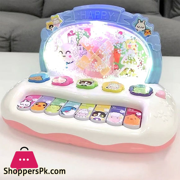 Childrens Musical Piano Toys Montessori Musical Instrument Baby Keyboard Toy with Glow Snowflake Educational Toy for Kids