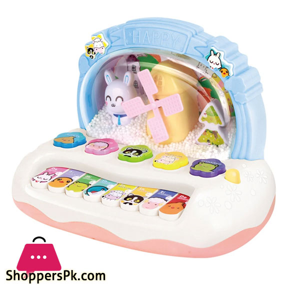 Childrens Musical Piano Toys Montessori Musical Instrument Baby Keyboard Toy with Glow Snowflake Educational Toy for Kids