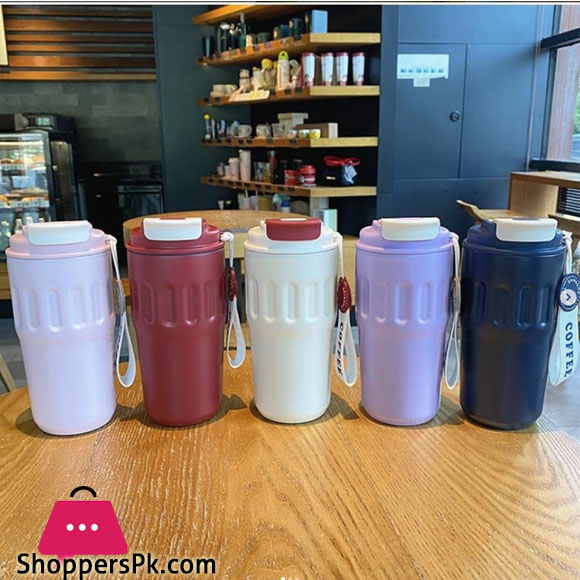 SportI nsulated Coffee Mug Vacuum Stainless Steel Tumbler with Lid 500ml