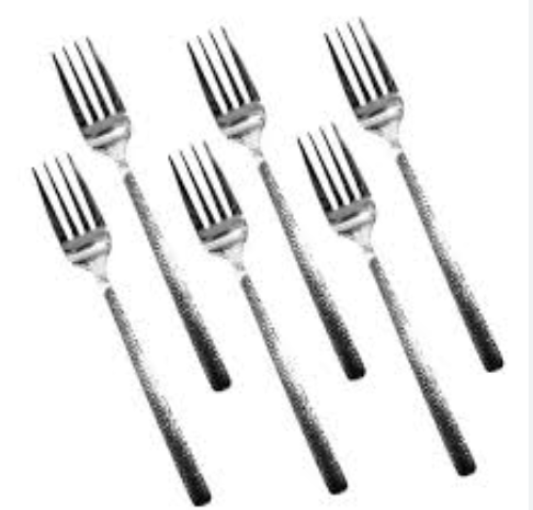 Table Fork 6 Piece Silver Set DY-010