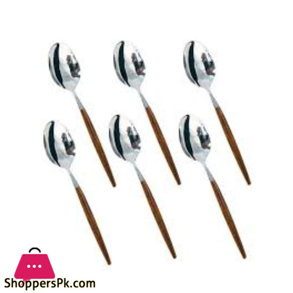 Wooden Handle Tea Spoon 6Pcs Set DY-015