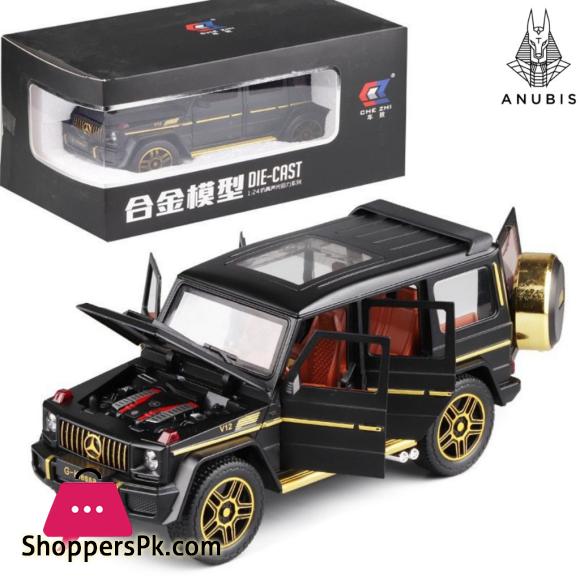 1:24 Mercedes Benz G63 Alloy diecast model car lights sound