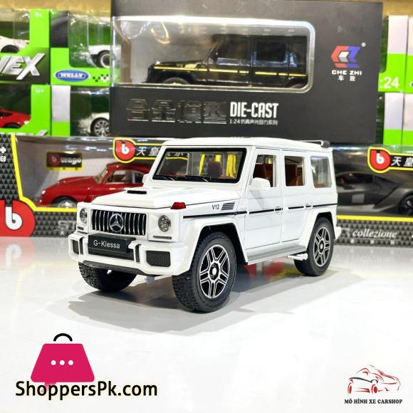 1:24 Mercedes Benz G63 Alloy diecast model car lights sound