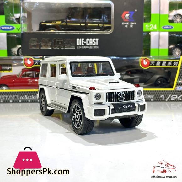1:24 Mercedes Benz G63 Alloy diecast model car lights sound