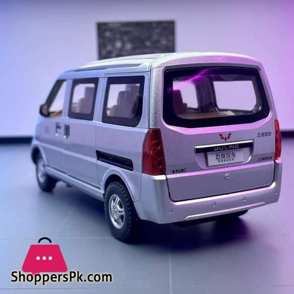1:24 WULING Rongguang Van Alloy Car Model Diecast Metal Toy Vehicles Model Sound and Light Simulation Collection