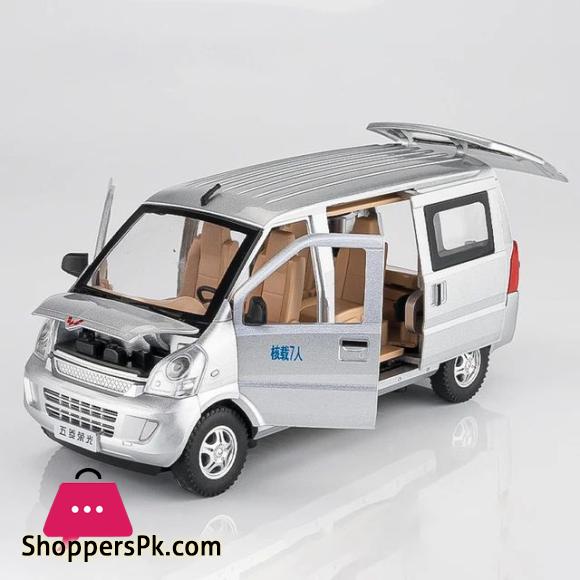 1:24 WULING Rongguang Van Alloy Car Model Diecast Metal Toy Vehicles Model Sound and Light Simulation Collection