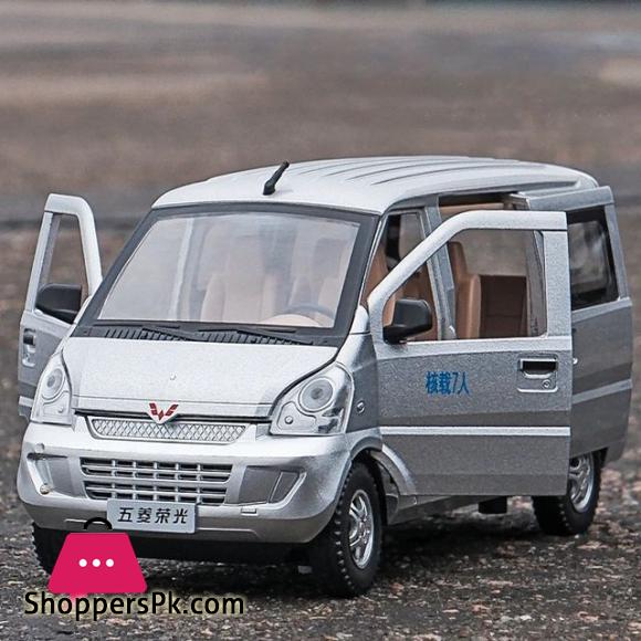 1:24 WULING Rongguang Van Alloy Car Model Diecast Metal Toy Vehicles Model Sound and Light Simulation Collection