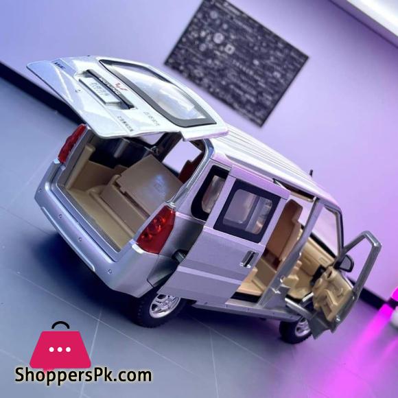 1:24 WULING Rongguang Van Alloy Car Model Diecast Metal Toy Vehicles Model Sound and Light Simulation Collection