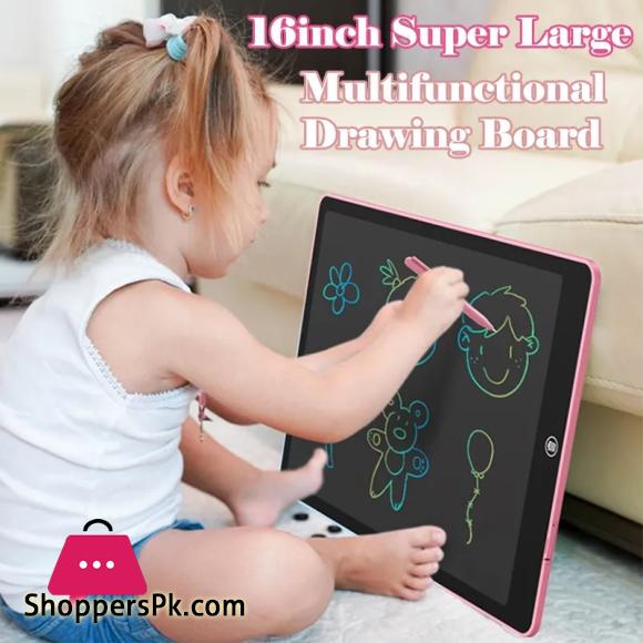 16 Inch Multicolor Display LCD Drawing Writing Tablet for Kids & Adults with Pen Eraseable Colorful E-writer Digital Memo Pad