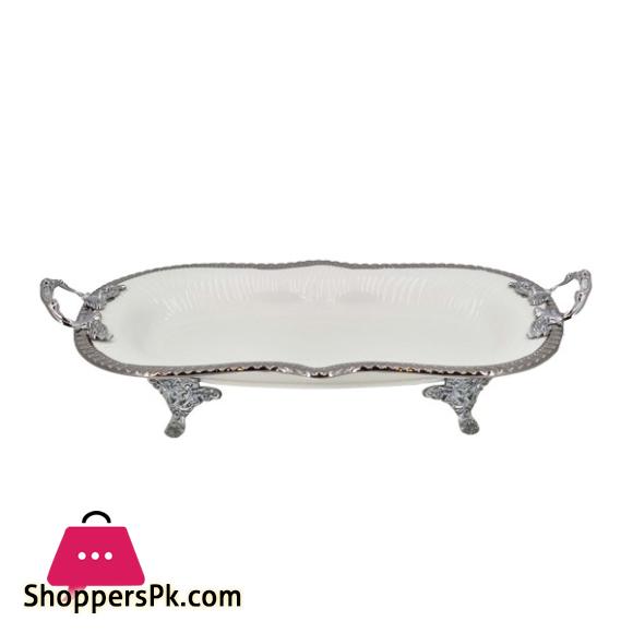 Angela Long Serving Dish Silver 28x23CM AB-19