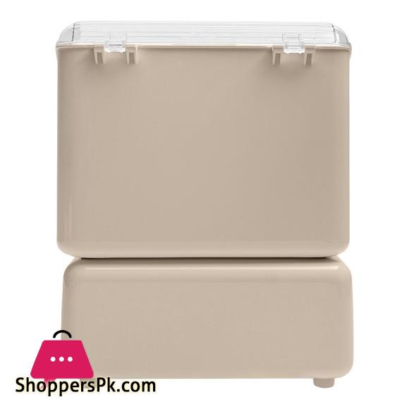 Cosmetic Organizer With Dual Shelves & Brushes Holder, Makeup Organizer