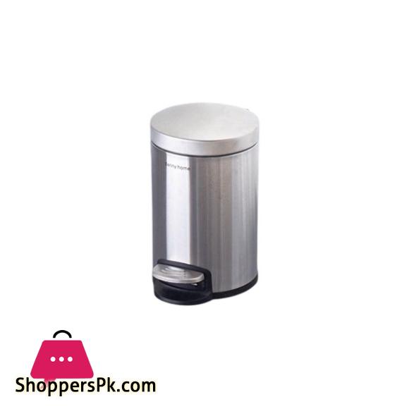 DANNY HOME Stainless Steel Dustbin Trash Can 3 Liter