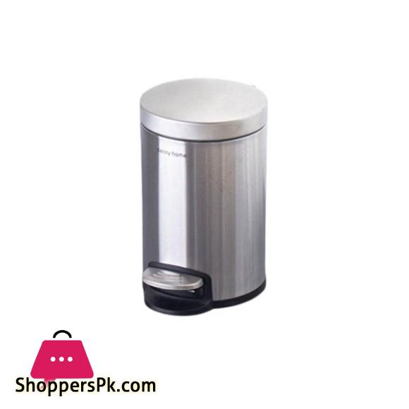 DANNY HOME Stainless Steel Dustbin Trash Can 5 Liter