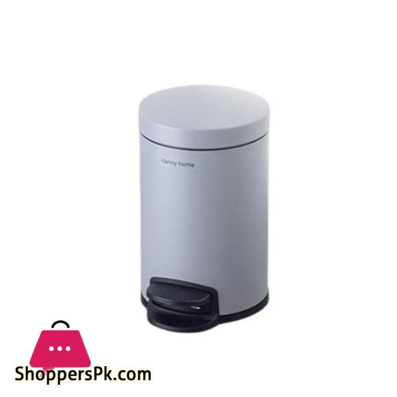 DANNY HOME Stainless Steel Dustbin Trash Can 5 Liter Gary
