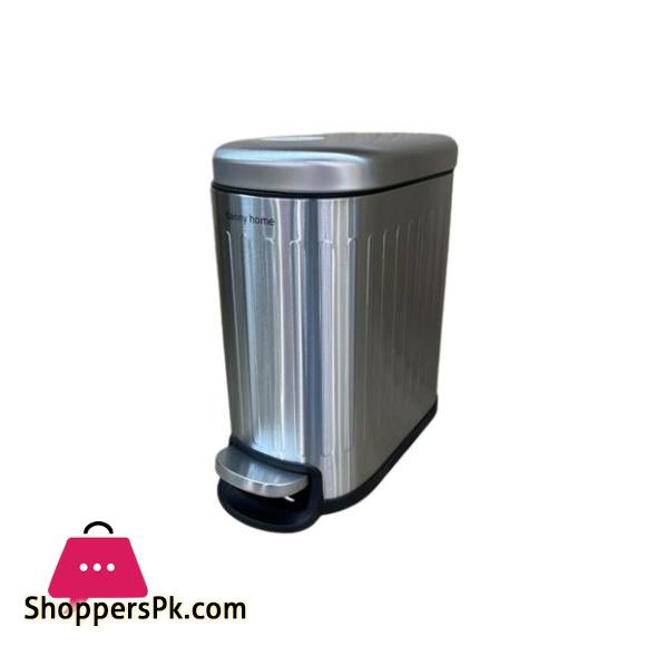 DANNY HOME Stainless Steel Dustbin Trash Can 5Liter